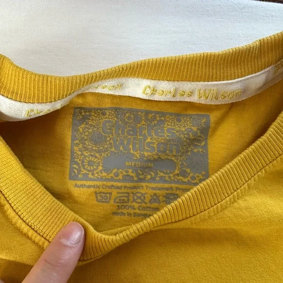 Men's Yellow Tee - Picture 2 of 2